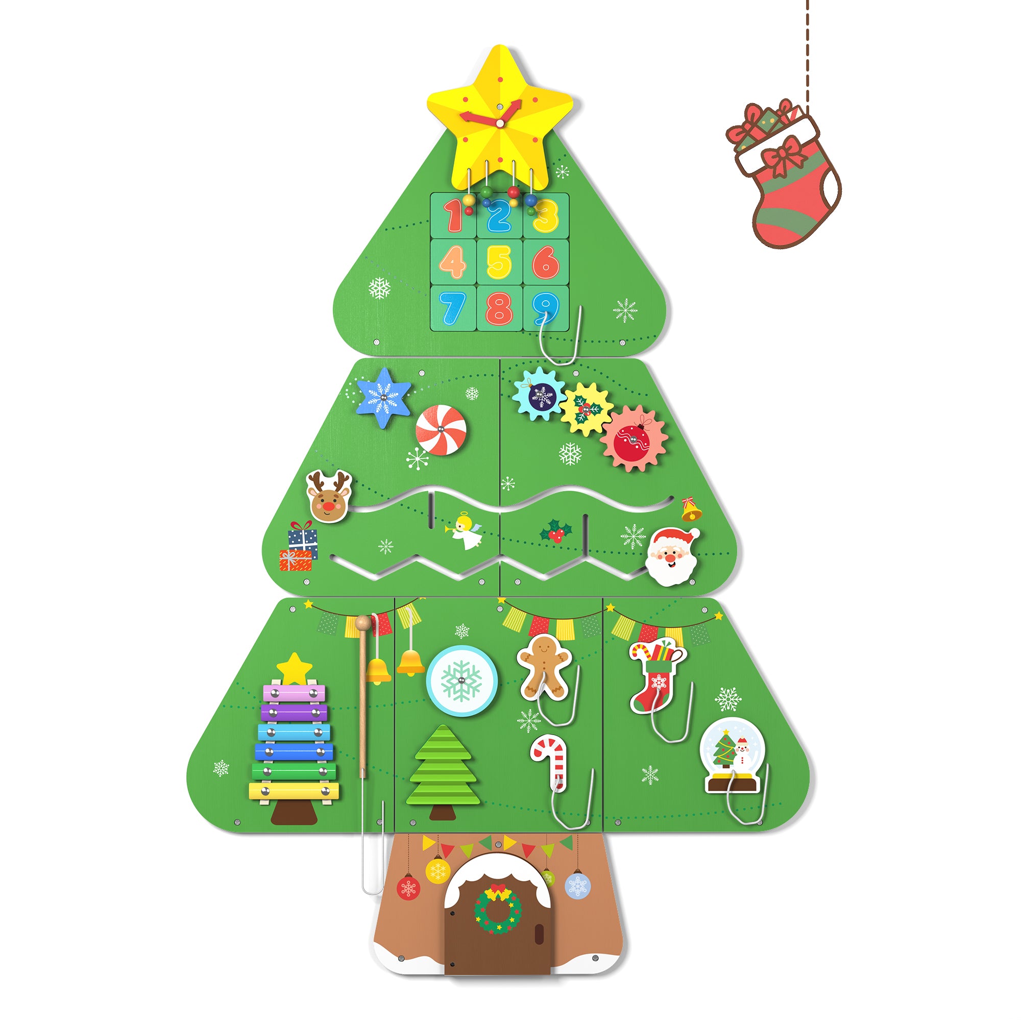 Giggle- BlueWood® Busy Board *Christmas Tree