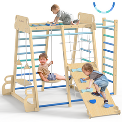 Safari- BlueWood® Indoor Jungle Gym *Gradient Blue