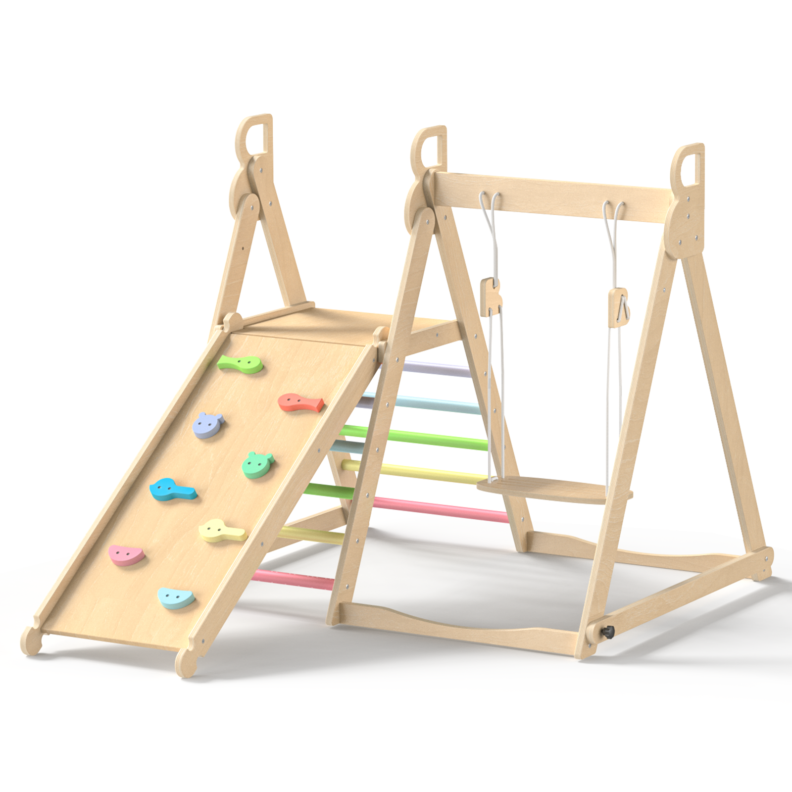 Whoop- BlueWood® Indoor Jungle Gym Playset *Rainbow 