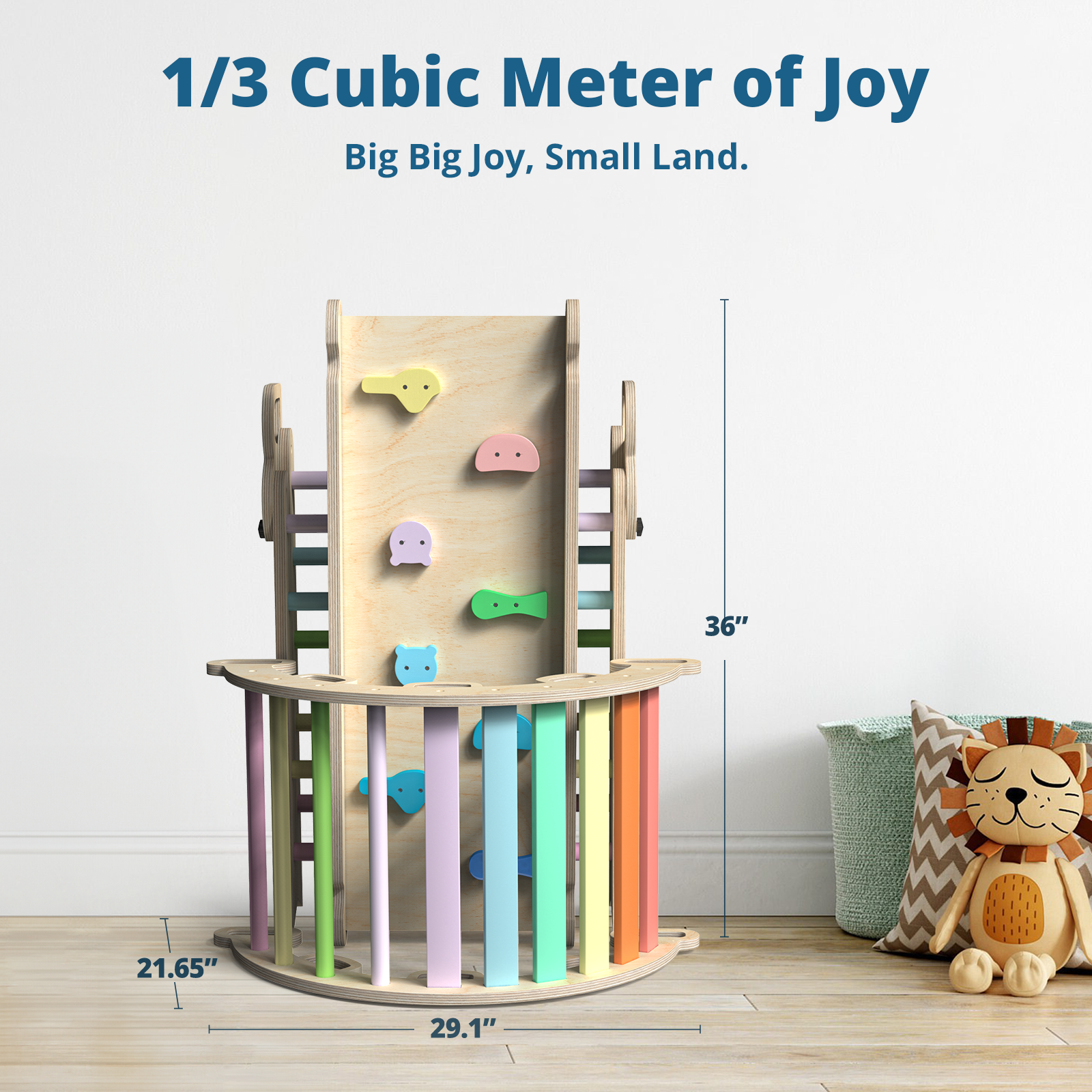 Aurora- BlueWood® 2024 Pikler Triangle Set *Rainbow