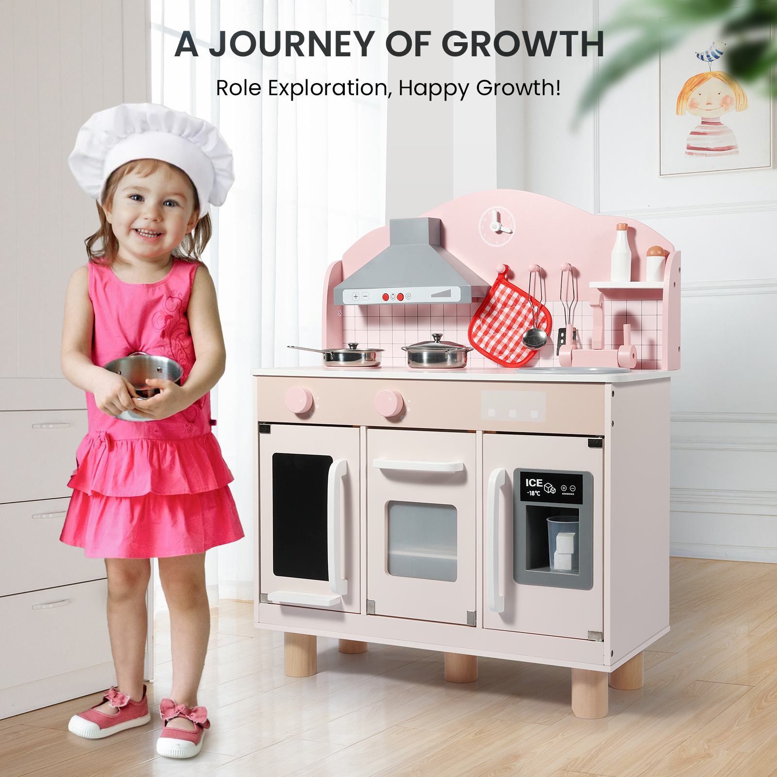 BlueWood® Châtelet Series Pretend Play Kitchen