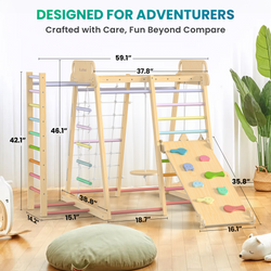 Safari- BlueWood® Indoor Jungle Gym *Rainbow