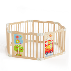 Cocoon - BlueWood® Baby Gate Playpen, Foldable, Busy Board Baby Playpen