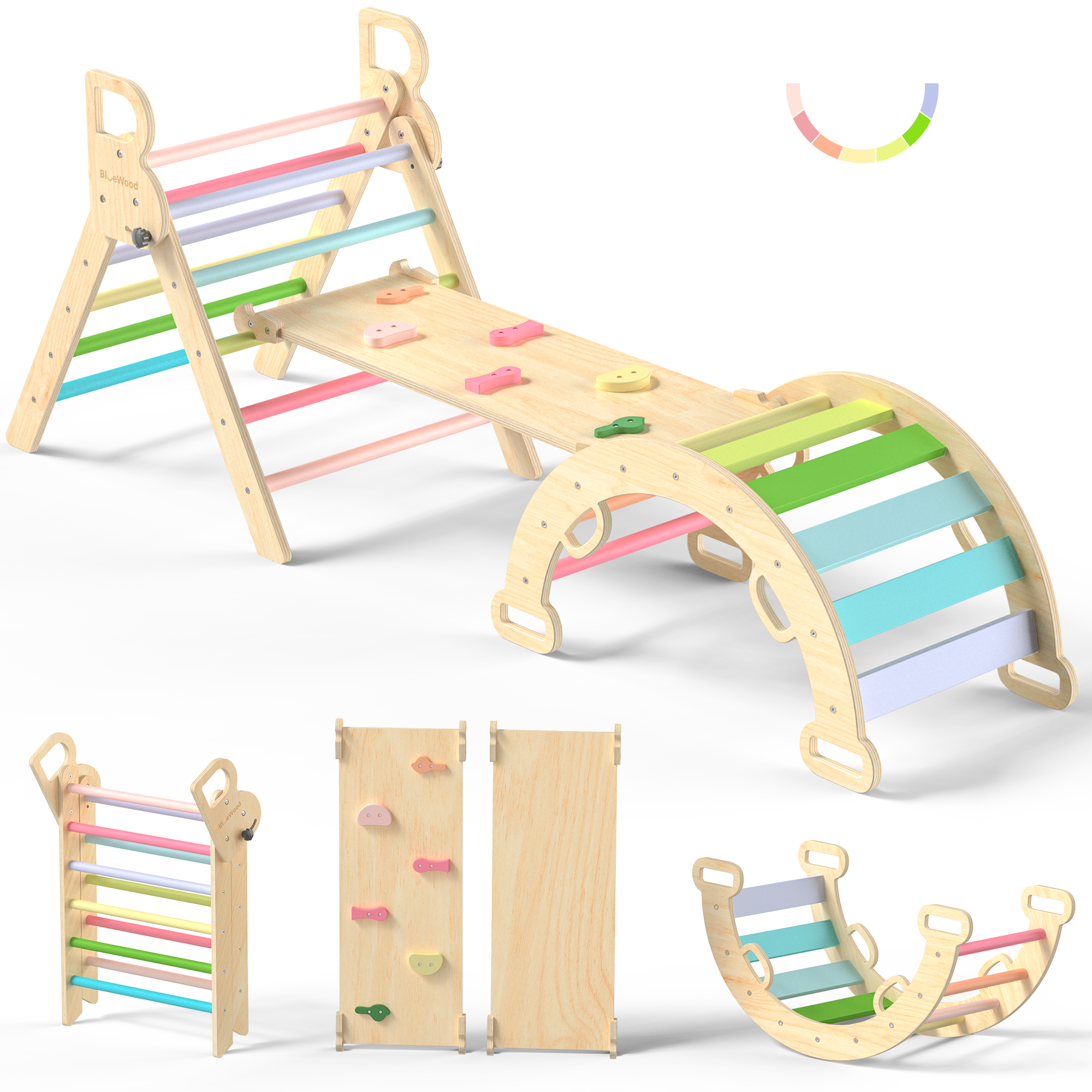 Rhythms - BlueWood® Pikler Triangle Set * Spring Melody