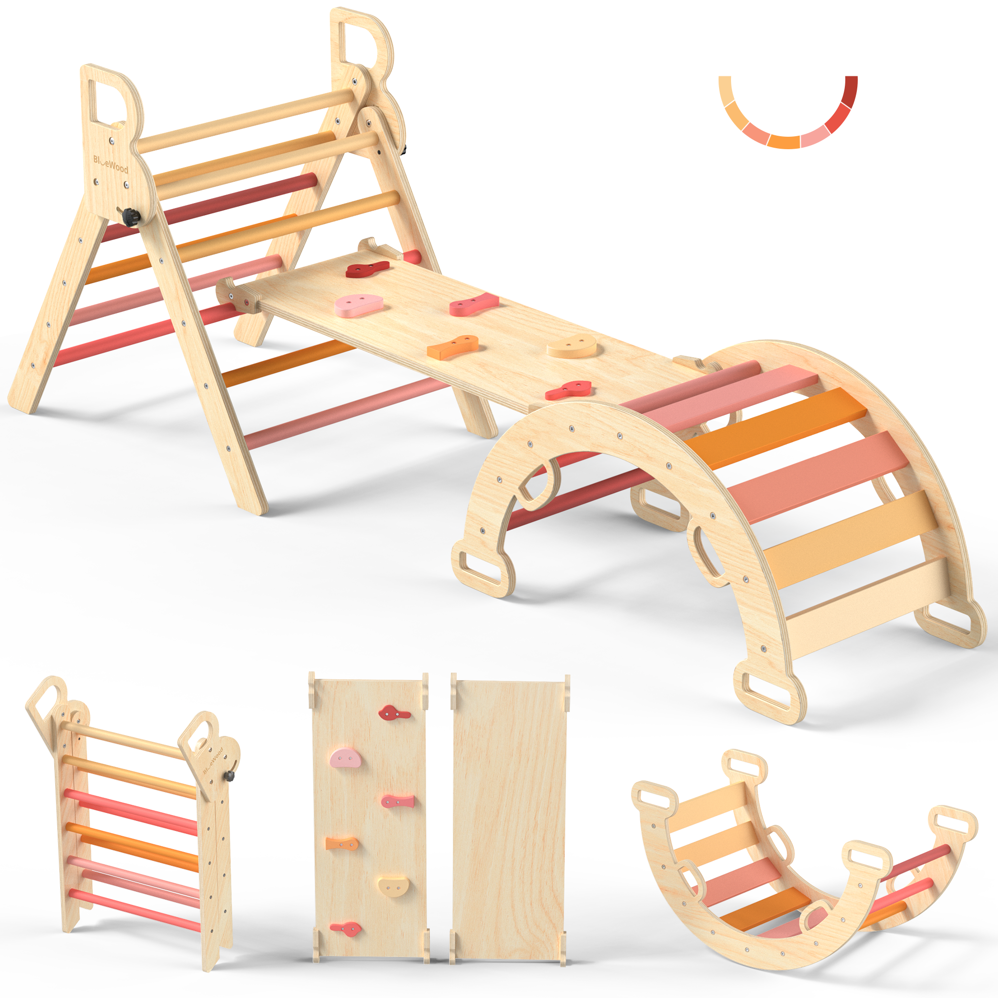 Rhythms - BlueWood® Pikler Triangle Set * Autumn Groove