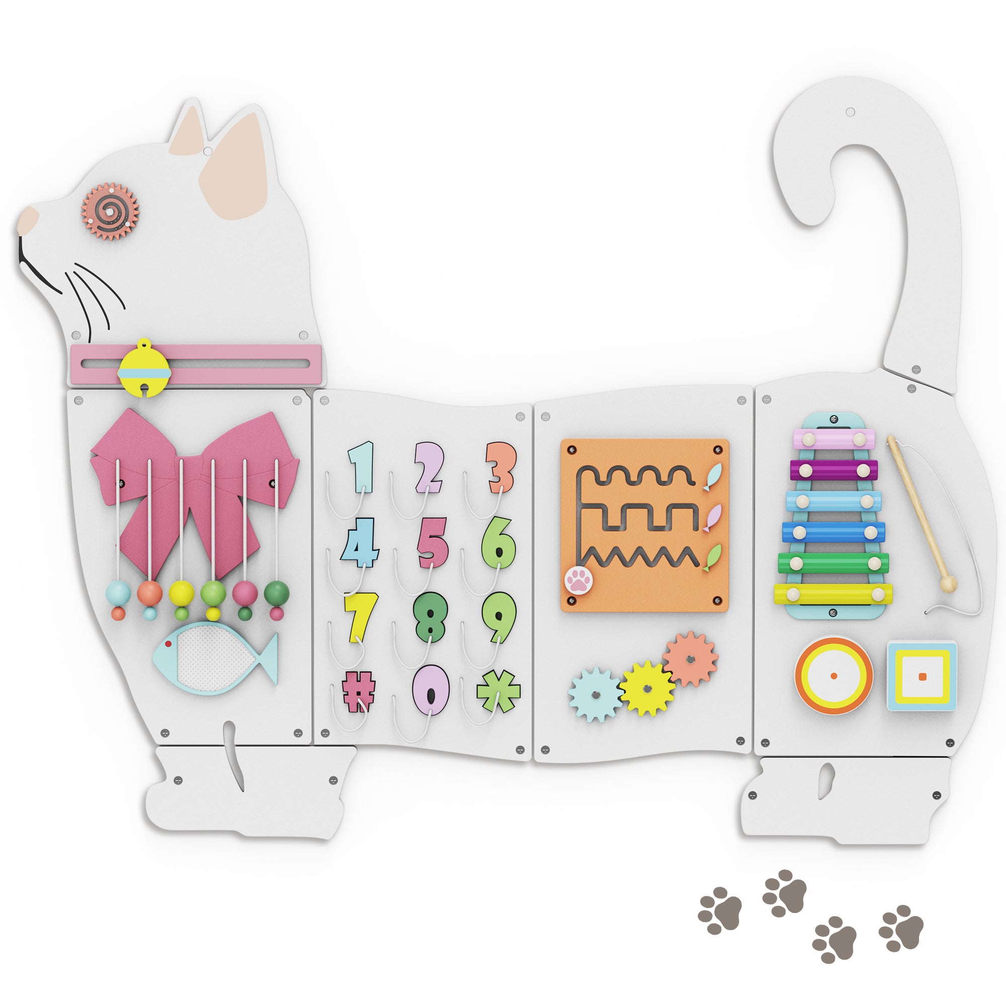 Giggle- BlueWood® Busy Board *Kitty