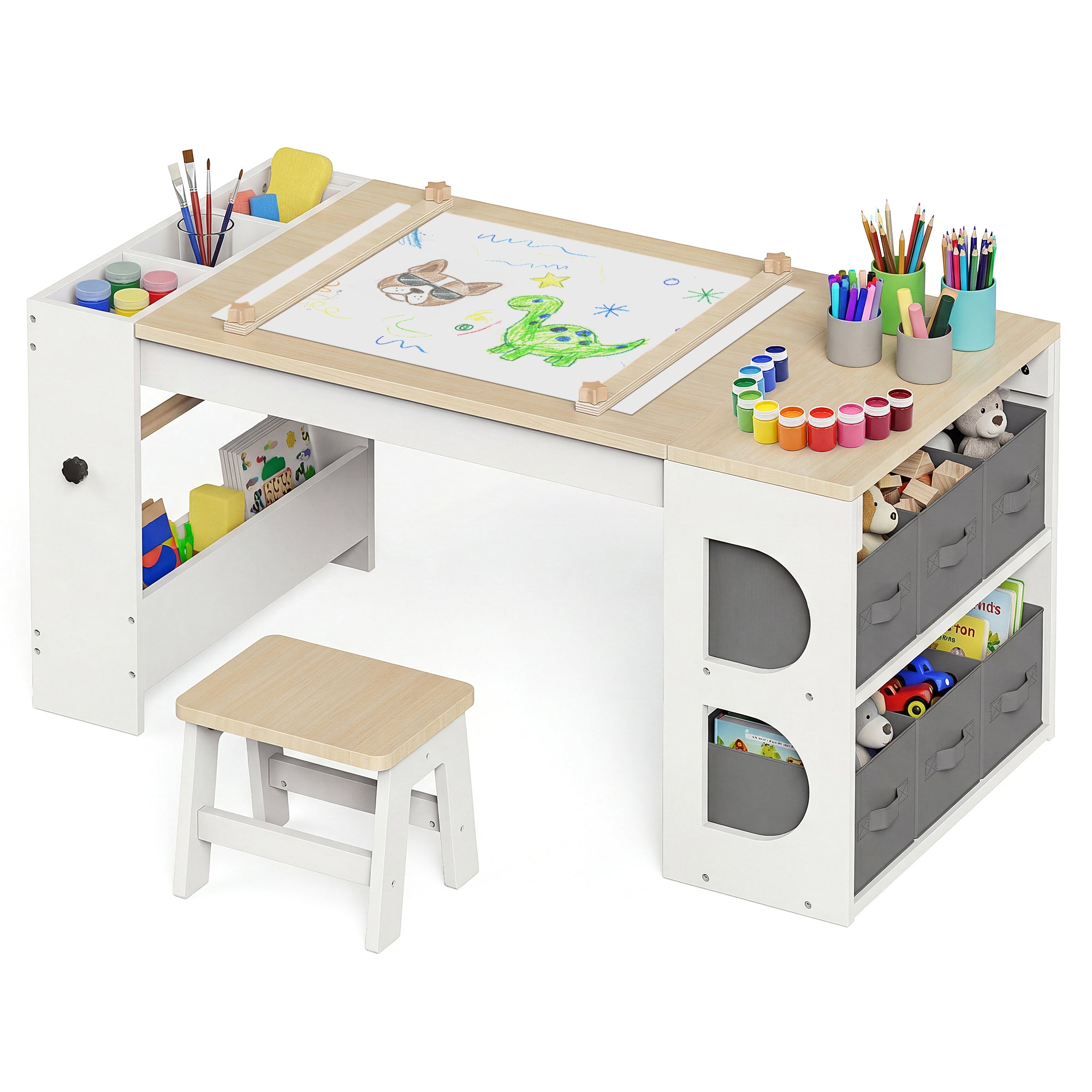Studio – BlueWood® Kid's Art Table and Chairs Set