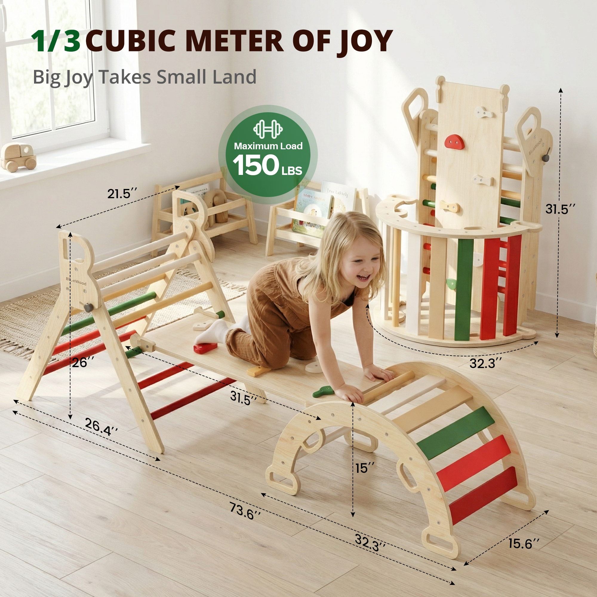 Rhythms - BlueWood® Pikler Triangle Set * Winter Cheer