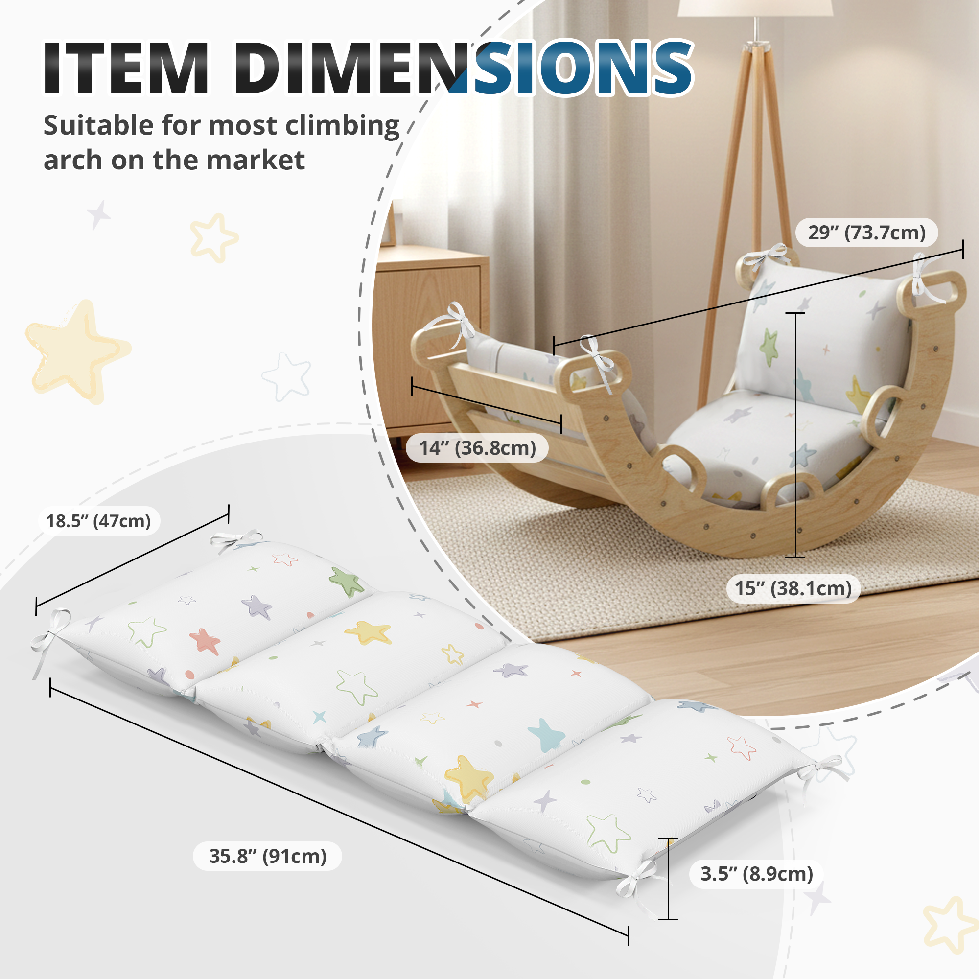 Cushions for Arch in Nostalgia and Aurora Series * Sparkle Pattern