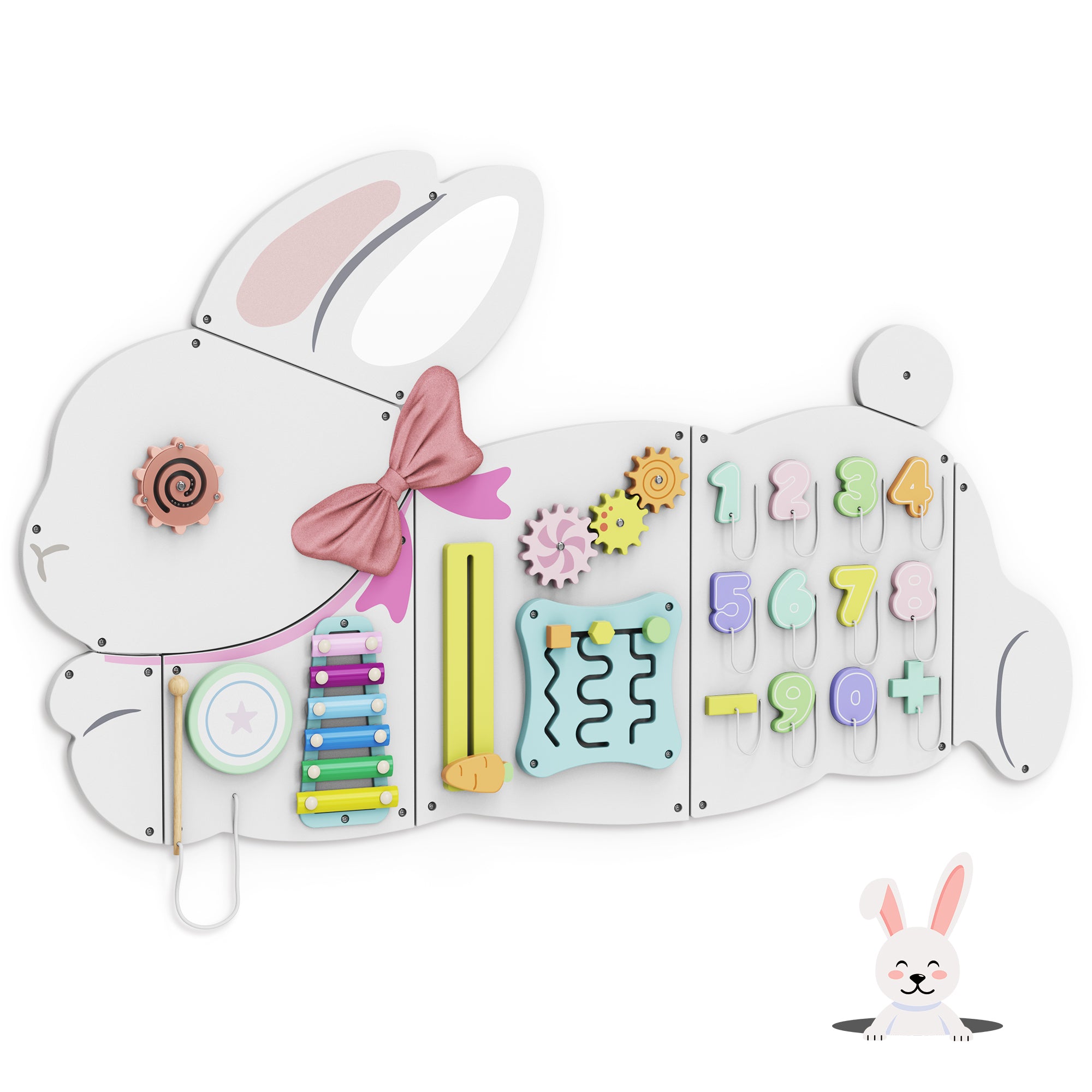 Giggle- BlueWood® Busy Board *Bunny