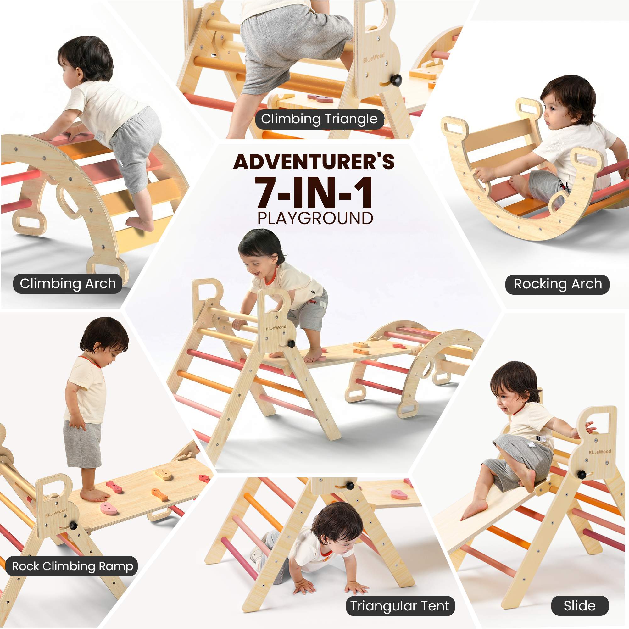 Rhythms - BlueWood® Pikler Triangle Set * Autumn Groove
