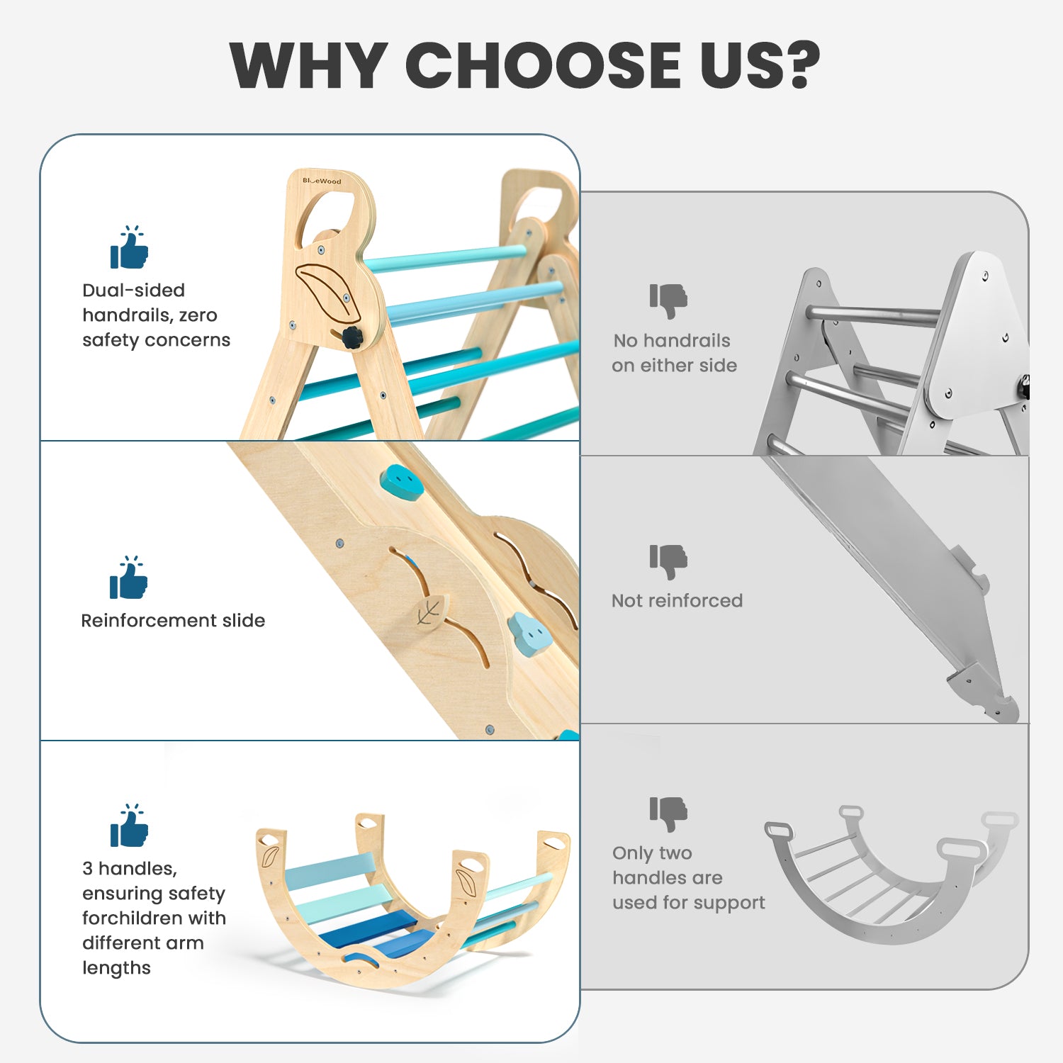 Folia- Pikler Triangle Climbing Set with Cushion