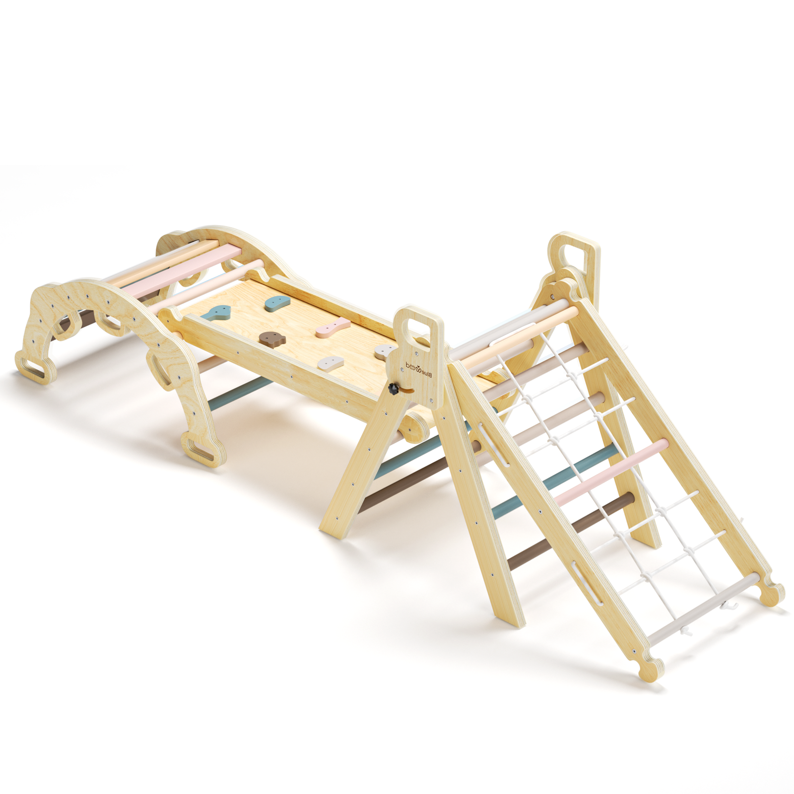 BlueWood® Morandi Color Rope Ladder*Pikler Triangle Set