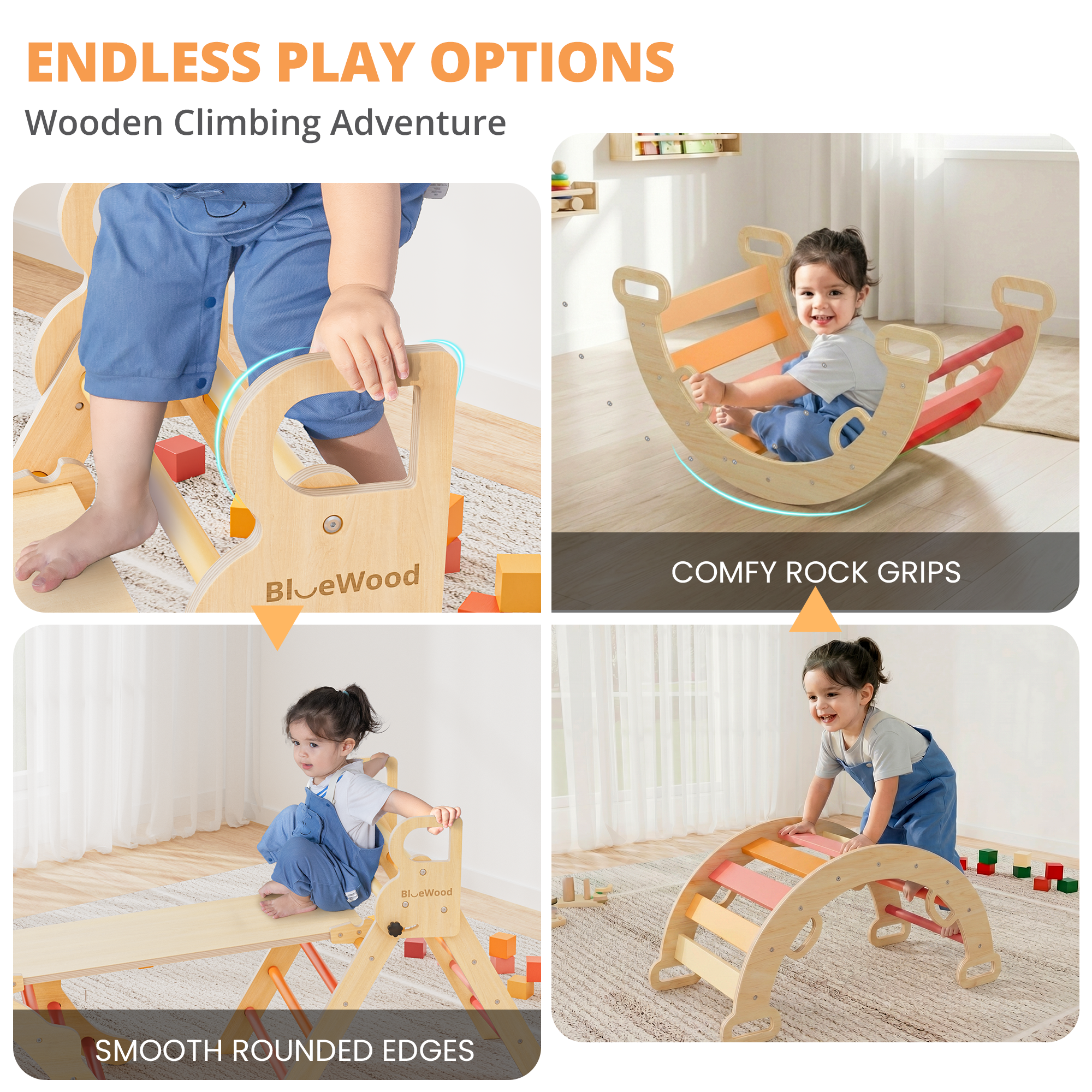Rhythms - BlueWood® Pikler Triangle Set * Autumn Groove