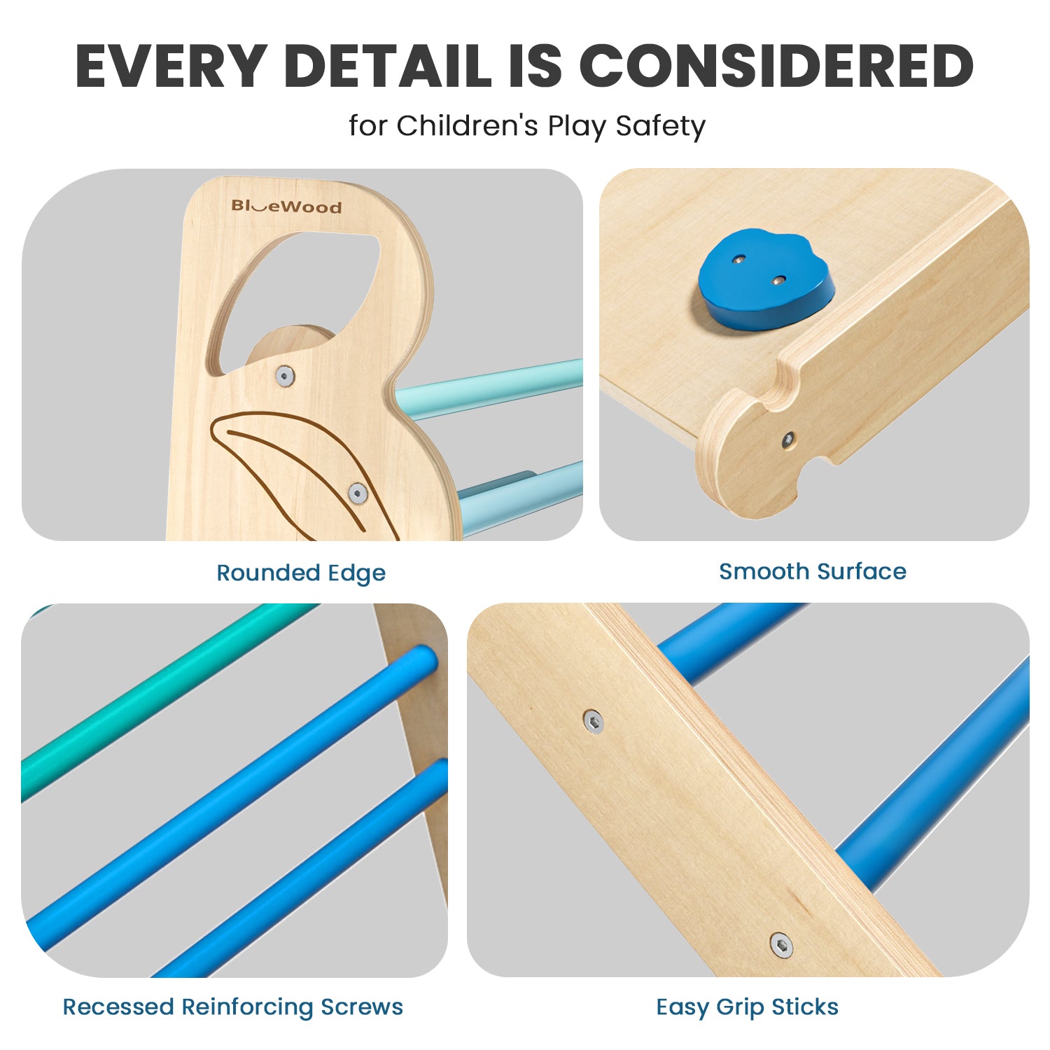 Folia- Pikler Triangle Climbing Set with Cushion