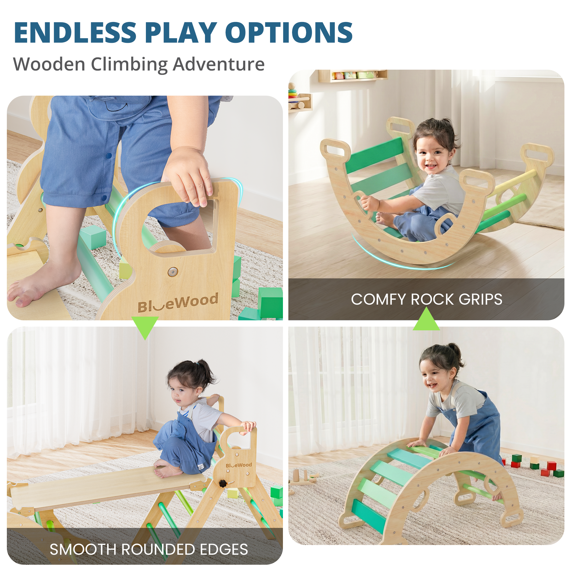 Rhythms - BlueWood® Pikler Triangle Set * Summer Beat