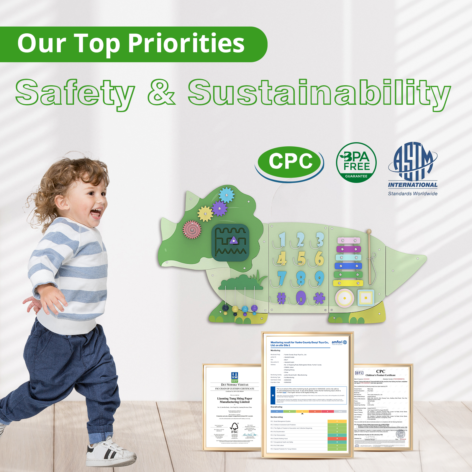 Giggle- BlueWood® Tablero de actividades *Submarino