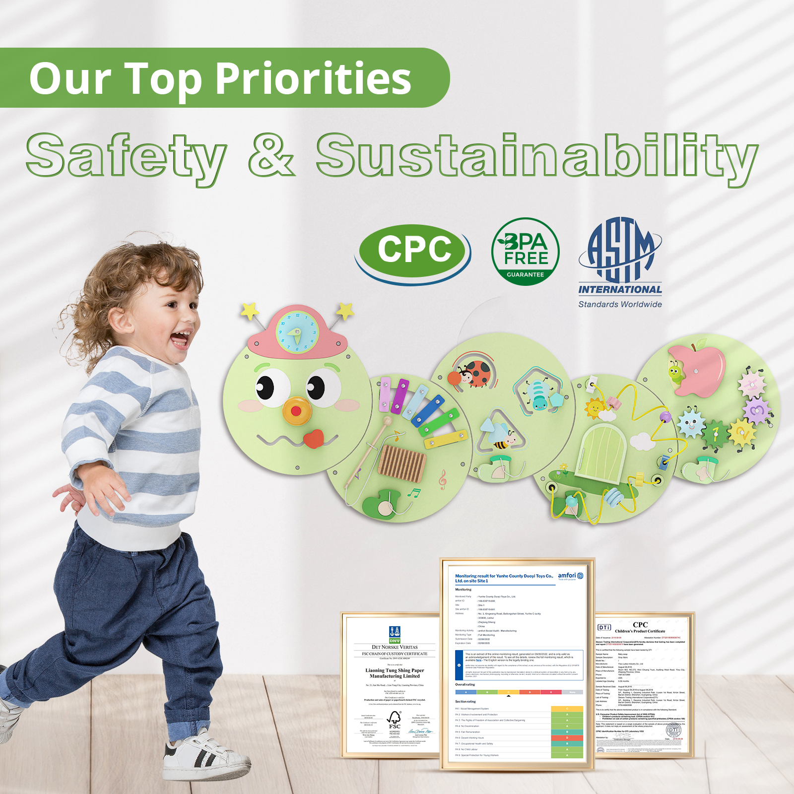 Giggle- BlueWood® Tablero de actividades *Submarino