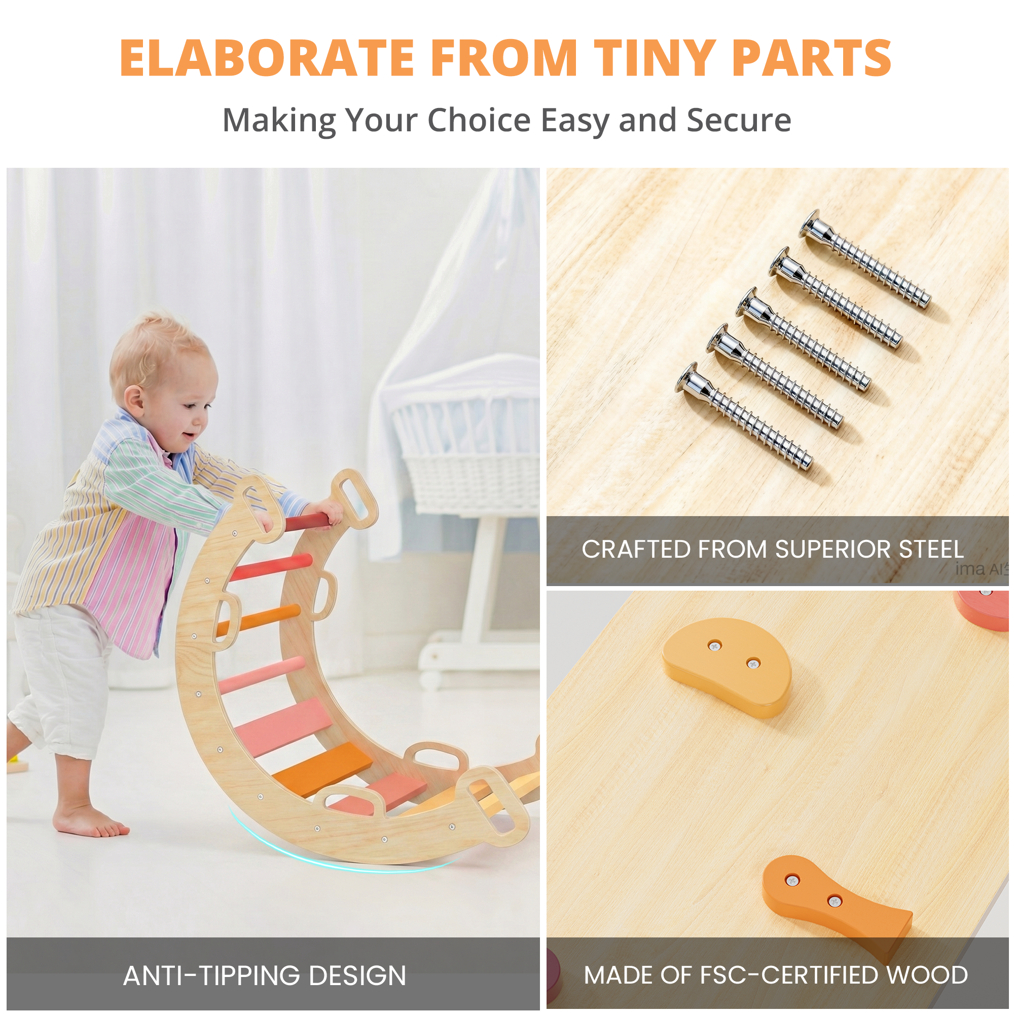 Rhythms - BlueWood® Pikler Triangle Set * Autumn Groove