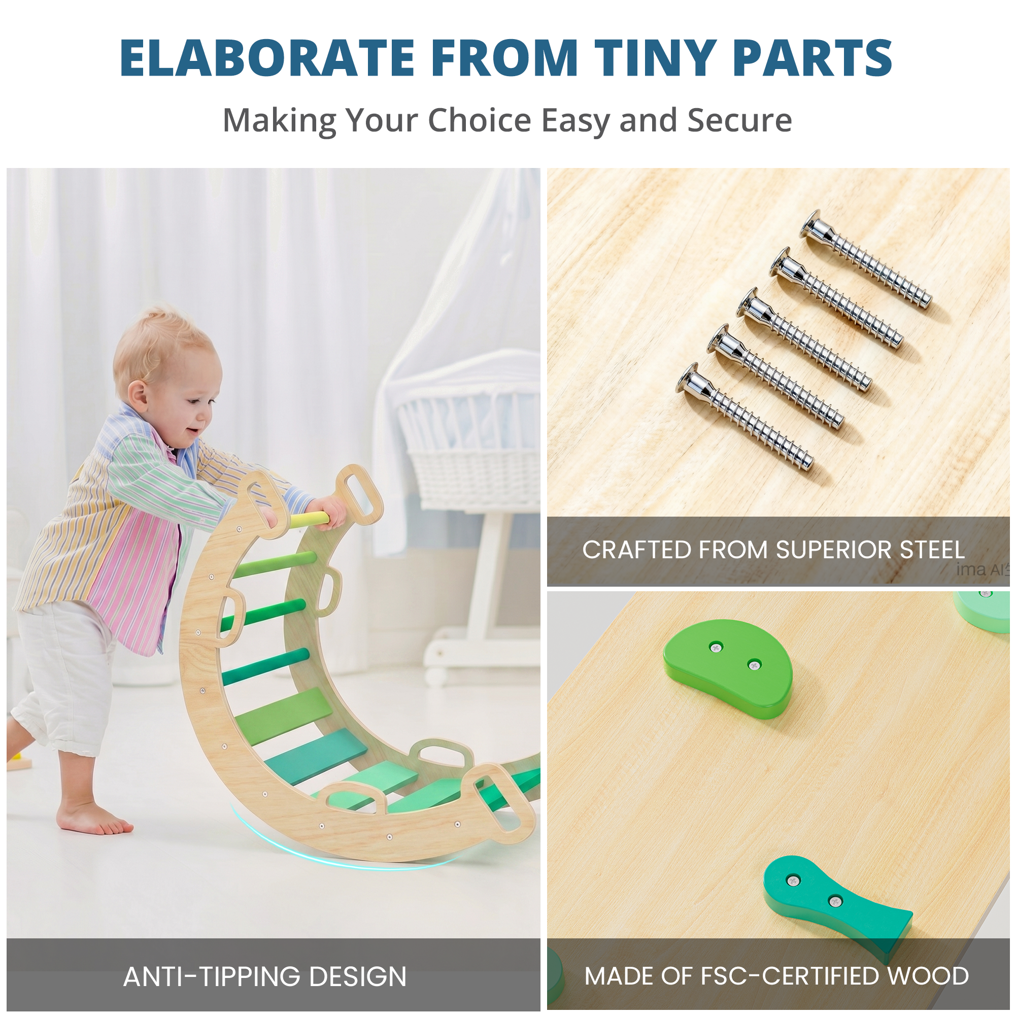 Rhythms - BlueWood® Pikler Triangle Set * Summer Beat