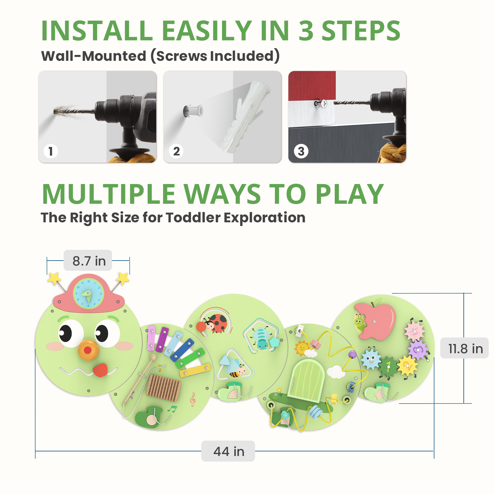 Giggle- BlueWood® Tablero de actividades *Submarino