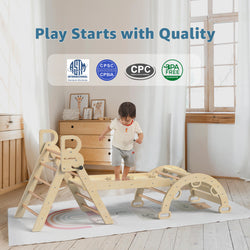 Aurora- BlueWood® 2024 Ensemble de triangles Pikler *Ton bois naturel