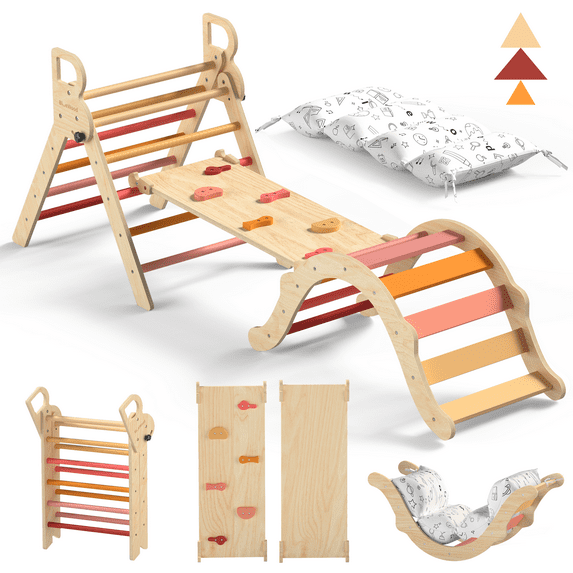 Ritmos - Conjunto de triángulos Pikler de BlueWood® *Alegría invernal