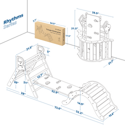 Dimensions of Rhythms- BlueWood® Pikler Triangle Set 