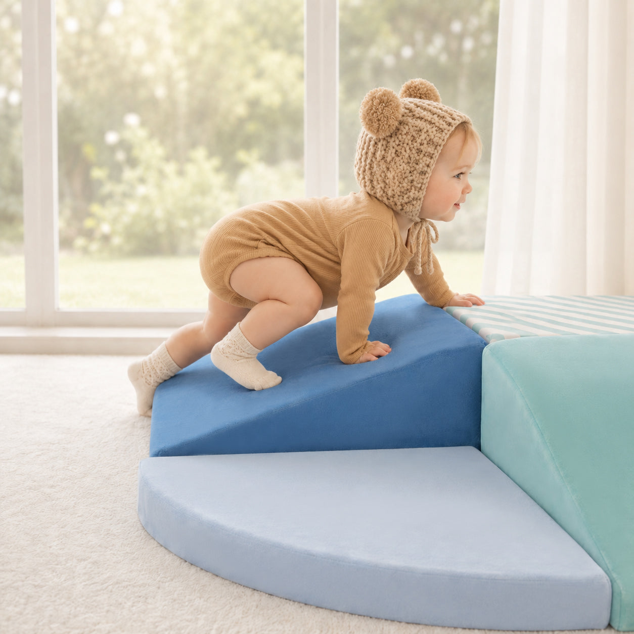 BlueWood Baby Foam Climbing Blocks | 7-Piece Soft Play Set