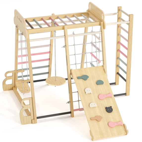Playground Climber Wooden Indoor Toddler，Playground Climber Set