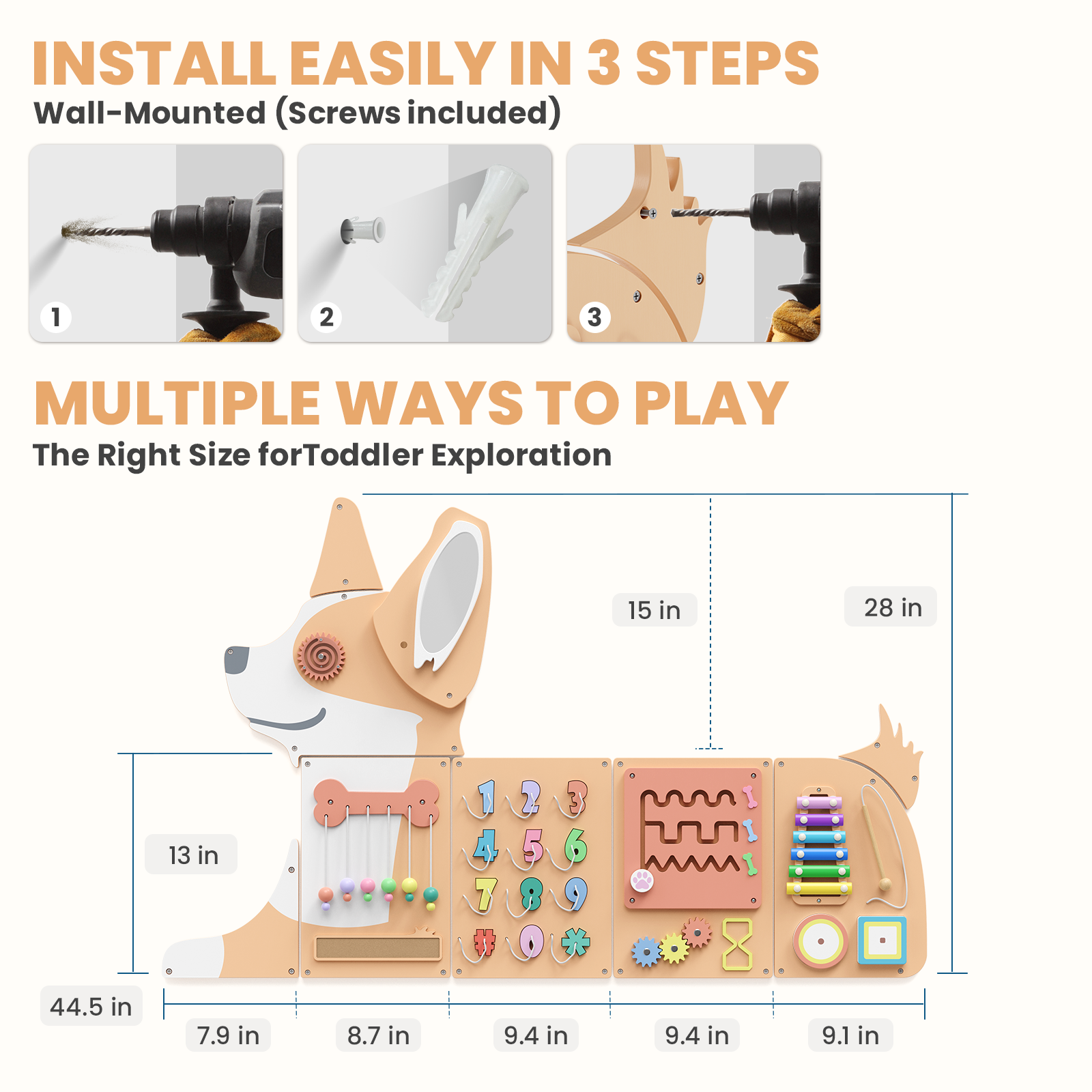 Giggle- BlueWood® Tablero de actividades *Submarino