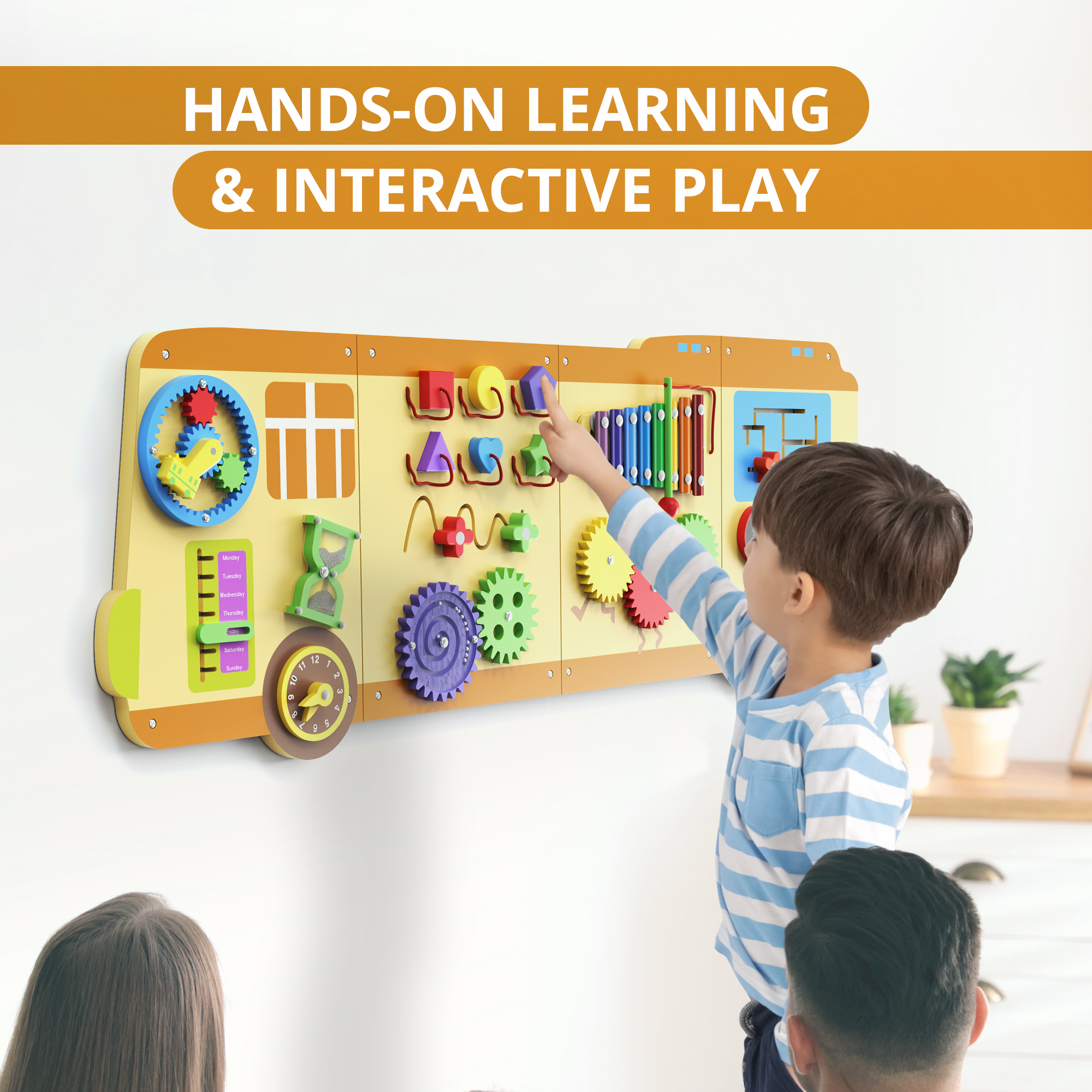 Giggle - BlueWood® Busy Board * Bus