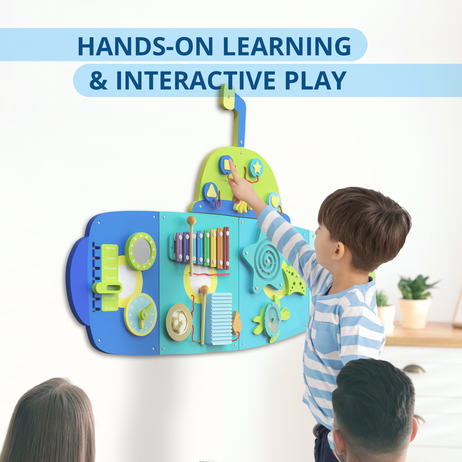 Giggle- BlueWood® Tablero de actividades *Submarino