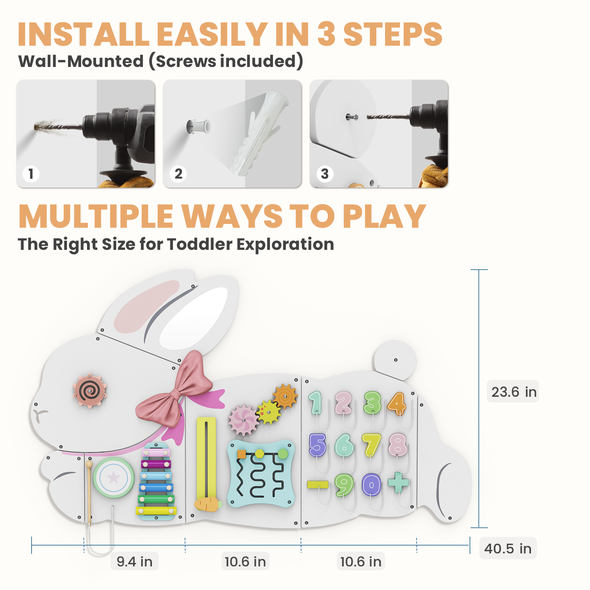 Giggle- BlueWood® Tablero de actividades *Submarino