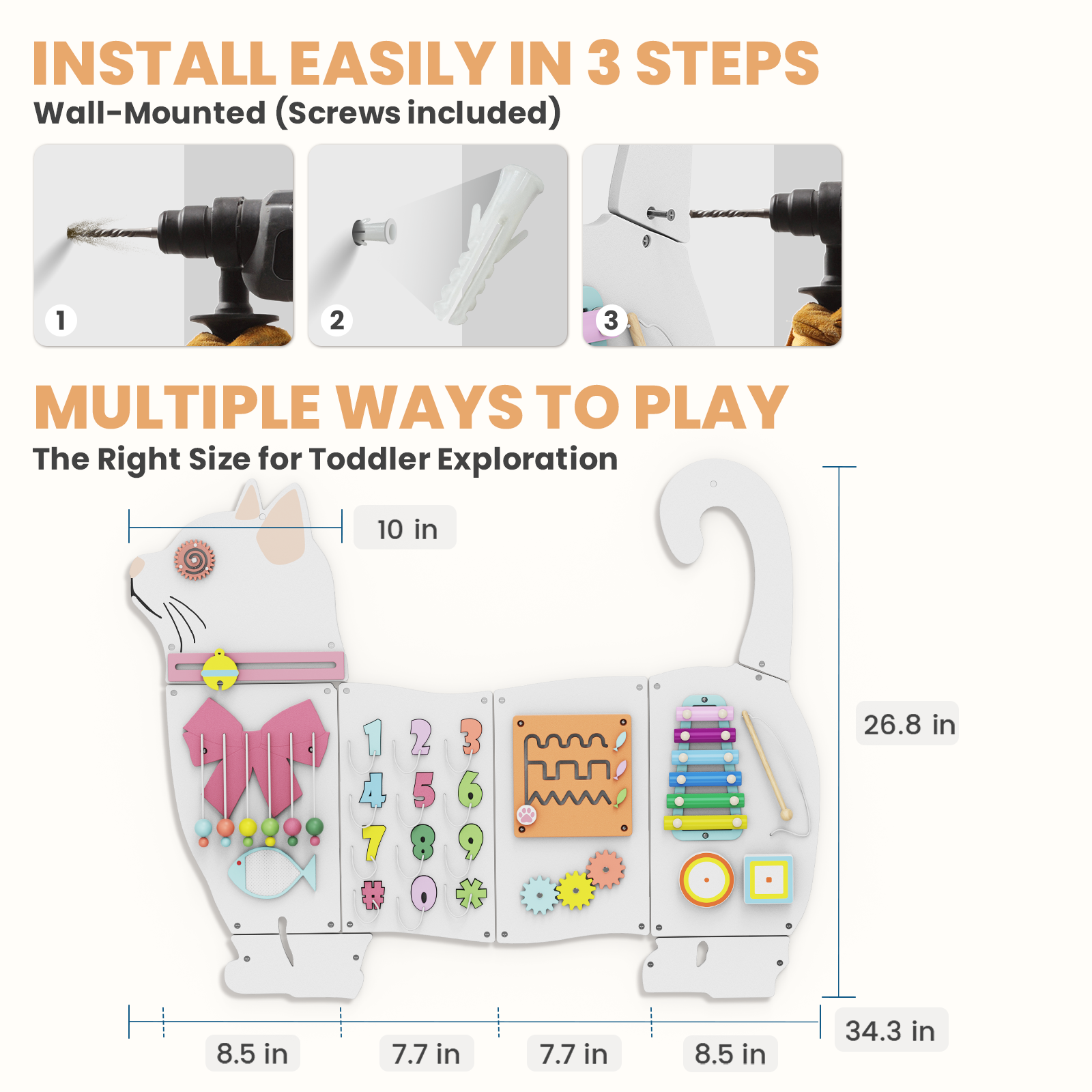 Giggle- BlueWood® Tablero de actividades *Submarino