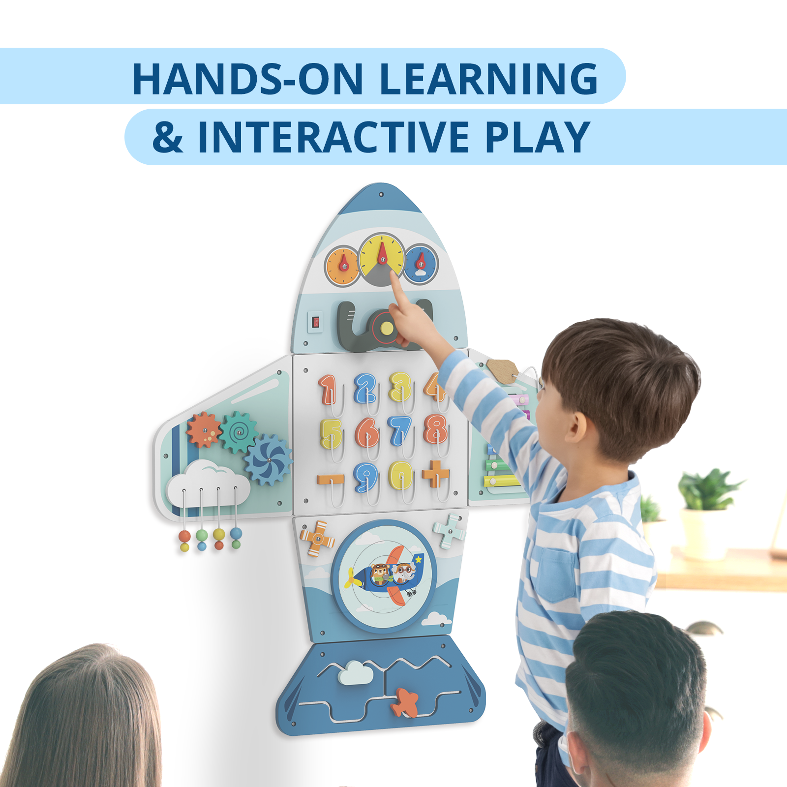 Giggle- BlueWood® Tablero de actividades *Submarino