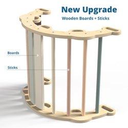 BlueWood® Morandi Color Rope Ladder*Pikler Triangle Set